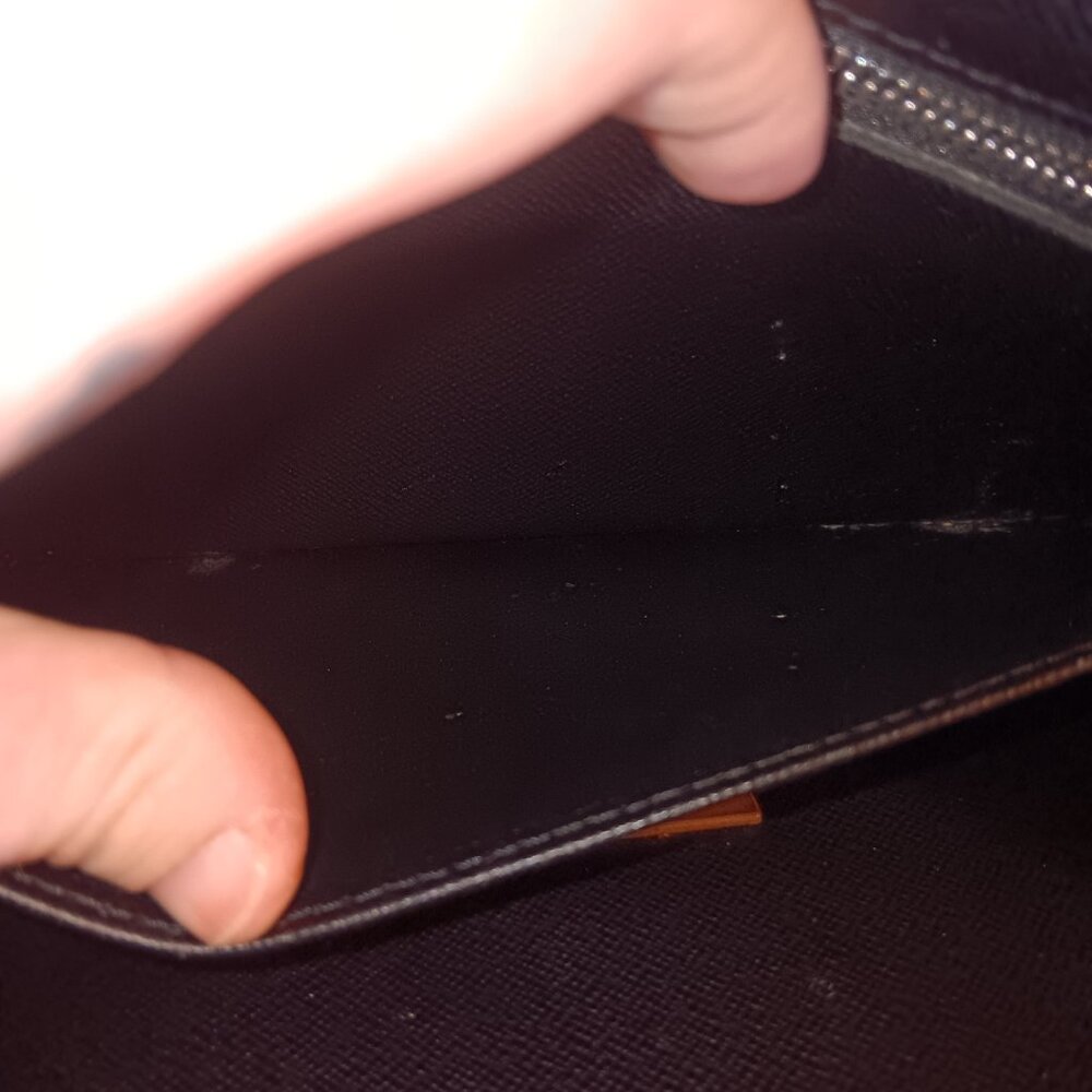 LV Black Taiga Leather Clutch w/ Silver tone hardware - Picture 5 of 7